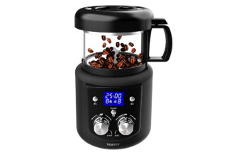「SOUYI 本格焙煎 コンパクトコーヒー焙煎機」は前作のコンパクトコーヒー焙煎機に新たな機能を追加してバージョンアップした本格コーヒー焙煎機です！の画像